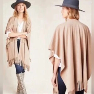 Anthropologie NWT Kimono Fringe One Size Womens Andersen & Lauth Festival Ladies